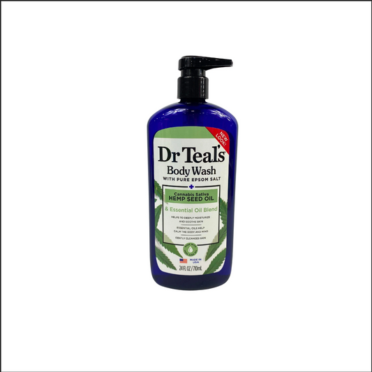 Dr Teal’s Gel Douche à l’Huile de Graines de Chanvre (Cannabis Sativa)